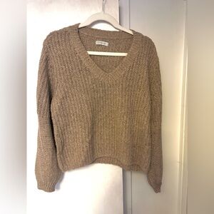 Outerknown Warm Brown V-Neck Sweater